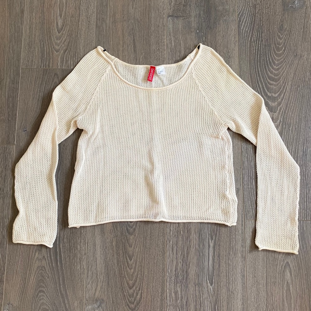 Cream Color Knit Top
